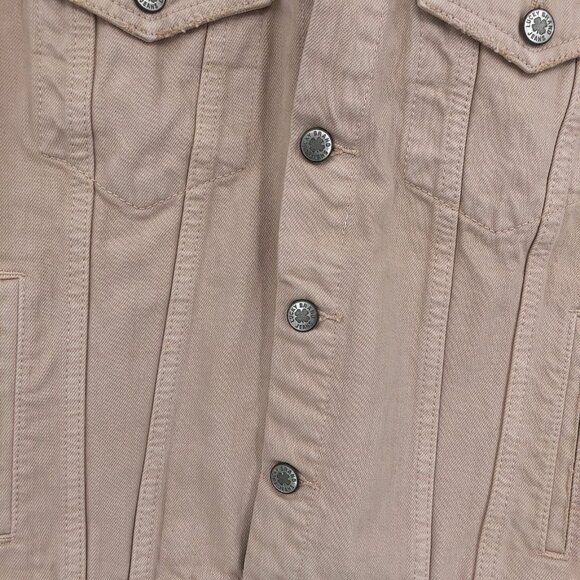 Lucky Brand Beige Jean Jacket | Versatile for Any Season - Picture 5 of 6